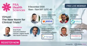 Jeeva CEO panelist on New Norm in clinical trials PRA Health Ssciences