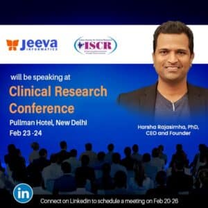 Harsha Rajasimha at Clinical Research Conference