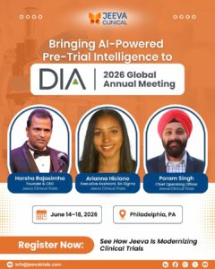 Join Harsha Rajasimha, Param Singh, and Arianna Hiciano at DIA 2026 Global Annual Meeting