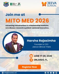Join Harsha Rajasimha at United Mitochondrial Disease Foundation's MITO MED 2026